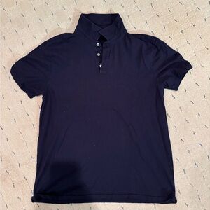 Men's Navy Blue Polo Shirt Size Large/XL